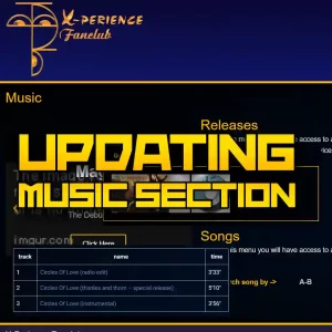 Updating Music section on X-Perience Fanclub web