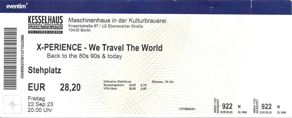Ticket X-Perience at Maschinnenhaus 2024